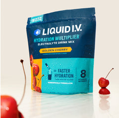 Stylized image of Liquid I.V.® pouch. 